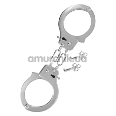Наручники Fetish Tentation Enjoy Pain Soft Adjustable Metal Wrist Cuffs, срібні - Фото №1