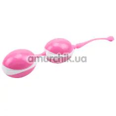 Вагінальні кульки Hi Basic Geisha Lastic Double Balls II, рожеві - Фото №1