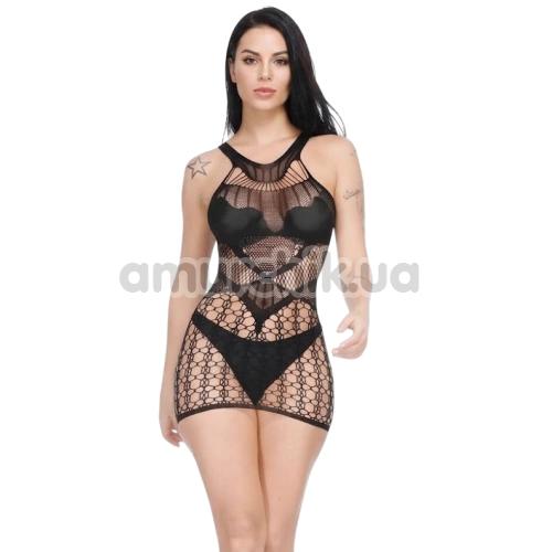 Платье Star Night Diff Net Mini Dress, черное - Фото №1