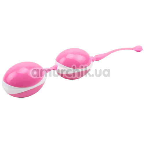 Вагинальные шарики Hi Basic Geisha Lastic Double Balls II, розовые - Фото №1