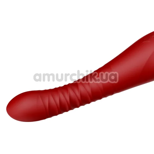 Вибратор для точки G Zalo King Vibrating Thruster, бордовый