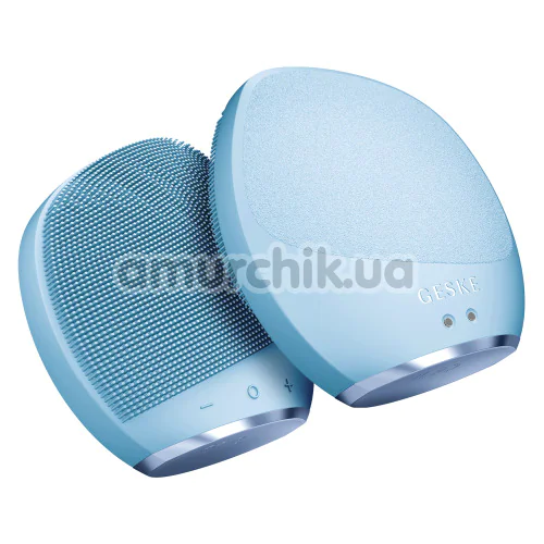Ультразвуковая щетка для тела Geske Sonic Body Brush 7 in 1, голубая