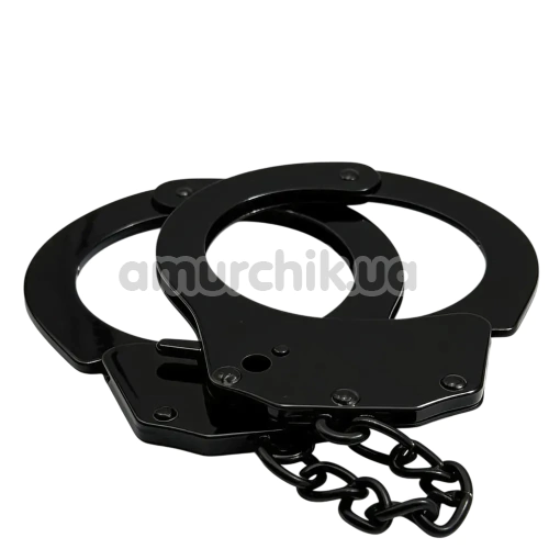 Наручники DS Fetish Metal Handcuffs, чорні