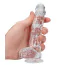 Фаллоимитатор Realrock Crystal Clear Dildo Realistic 6, прозрачный - Фото №5
