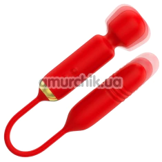Универсальный вибромассажер с пульсатором Mia Toscana, красный - Фото №1