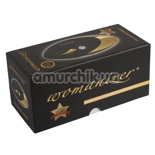 Симулятор орального секса для женщин Womanizer W500 Pro, черно-золотой