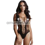 Боди Le Desir Contrast Fence Net Teddy, черное - Фото №1