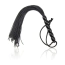 Флогер DS Fetish Flogger Balls, чорний - Фото №2