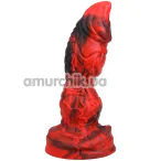 Фалоімітатор Doc Johnson Vac-U-Lock x Fantasy Fuckers Red Raider, чорно-червоний - Фото №1