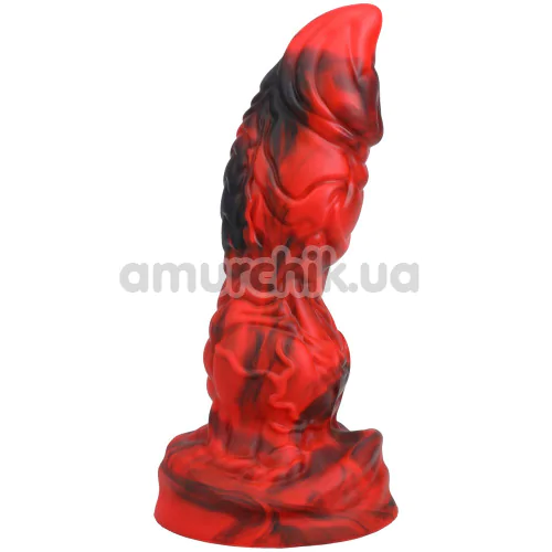 Фалоімітатор Doc Johnson Vac-U-Lock x Fantasy Fuckers Red Raider, чорно-червоний - Фото №1