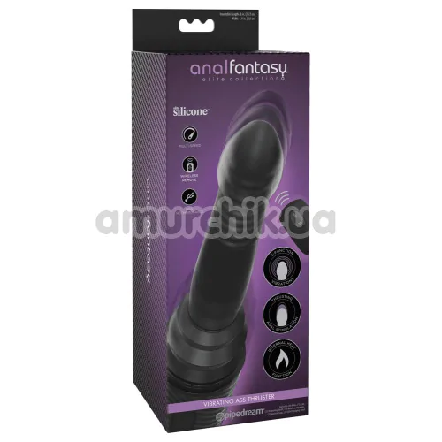 Анальный вибратор с толчками и подогревом Anal Fantasy Elite Collection Vibrating Ass Thruster, черный