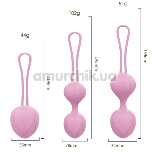 Набір вагінальних кульок Odeco Every Night Toys Wendy, рожевий