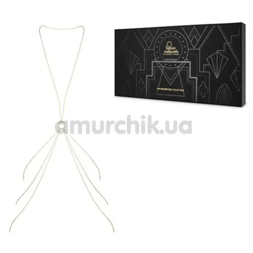 Прикраса для тіла Bijoux Indiscrets The Magnifique Collection 8 Body Chain, золота
