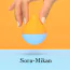Кліторальний вібратор Tenga Iroha Mini Sora-Mikan, жовто-блакитний - Фото №2