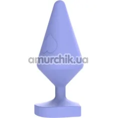 Анальная пробка MisSweet Luv Heart Plug Small, фиолетовая - Фото №1