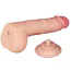 Фаллоимитатор Sliding-Skin Dual Layer Dong 9.5 с мошонкой, телесный - Фото №4