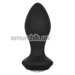 Анальная пробка с вибрацией Power Gem Vibrating Crystal Probe, черная - Фото №1