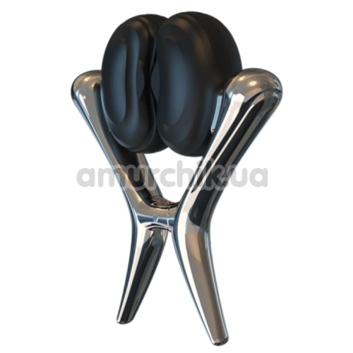 Зажимы для сосков с вибрацией Tingon N1 Vibrating Nipple Clamps, черные