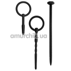Набір з 3 уретральних вставок Knot-Knot Silicone Urethral Sounding Kit III, чорний - Фото №1