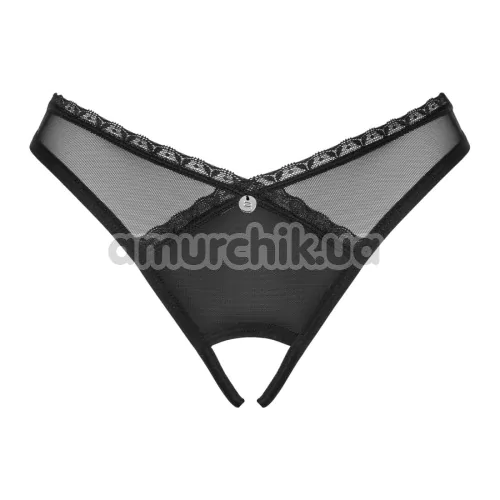 Трусики-стринги Obsessive Latinesa Crotchless, черные