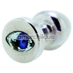 Анальна пробка з кристалом SWAROVSKI у вигляді ока Anni R Eye T1, срібна - Фото №1
