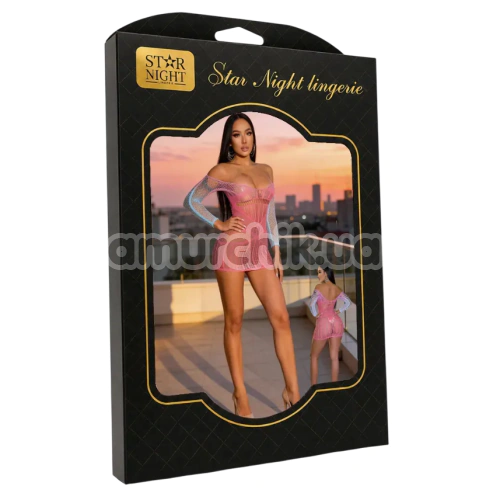Платье Star Night Sunset Mini Dress, розово-голубое