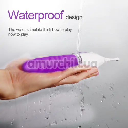 Вібратор Clitoris and Vaginal Stimulator, фіолетовий