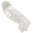 Насадка на пеніс Crystal Clear Penis Sleeve With Extension + Ball Ring Medium, прозора - Фото №1