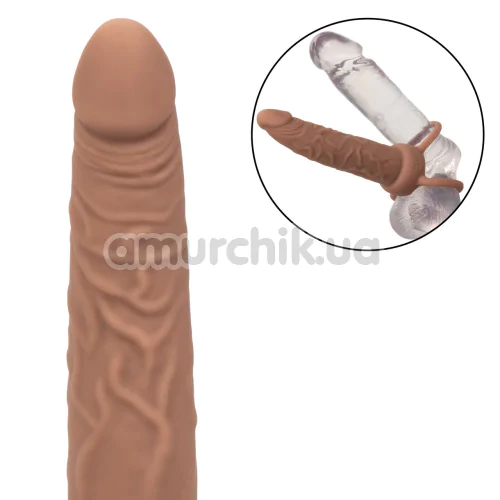 Анальная насадка с вибрацией Performance Maxx Rechargeable Dual Penetrator, коричневая