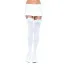 Чулки с голубым бантиком Nylon Thigh Highs With Bow, белые