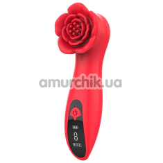 Клиторальный вибратор Loviss Tona Rose Vibrator, красный - Фото №1