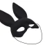 Маска Кролика DS Fetish Velvet Bunny, черная - Фото №2