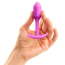 Анальная пробка со смещенным центром тяжести B-Vibe Snug Plug 1, розовая - Фото №4
