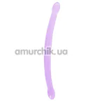 Двухконечный фаллоимитатор Realrock Crystal Clear Double Dildo 17, фиолетовый - Фото №1