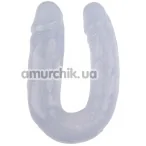 Двухконечный фаллоимитатор Hi-Rubber Born To Create Pleasure 14 Inch, прозрачный - Фото №1