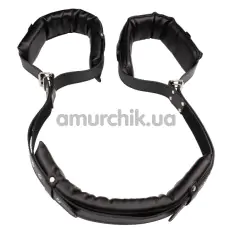 Фиксаторы Behave Luxury Fetish Open Wide Restraints, черные - Фото №1