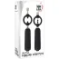 Затискачі для сосків з вібрацією Adam & Eve Vibrating Nipple Clamps, чорні - Фото №8