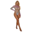 Боді Star Night Ocean Fishnet Bodysuit, фіолетово-блакитне - Фото №2