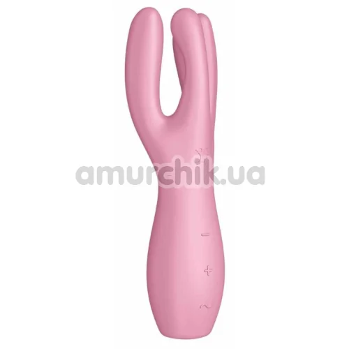 Кліторальний вібратор Satisfyer Threesome 3, рожевий