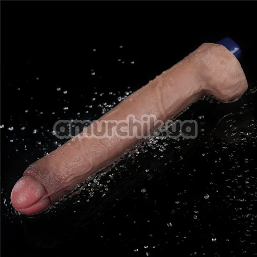 Вибратор Lovetoy Real Softee 10.5 Platinum Silicone, коричневый