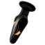 Анальна пробка Secret Kisses 4 Handblown Glass Plug With Slim Shaft and Flared Base, чорна - Фото №2