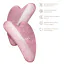 Массажер-скребок гуа ша Geske Rose Quartz Gua Sha 5 in 1, розовый - Фото №5