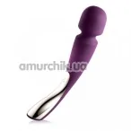 Універсальний масажер Lelo Smart Wand Large Plum (Лело Смарт Ванд), великий фіолетовий - Фото №1