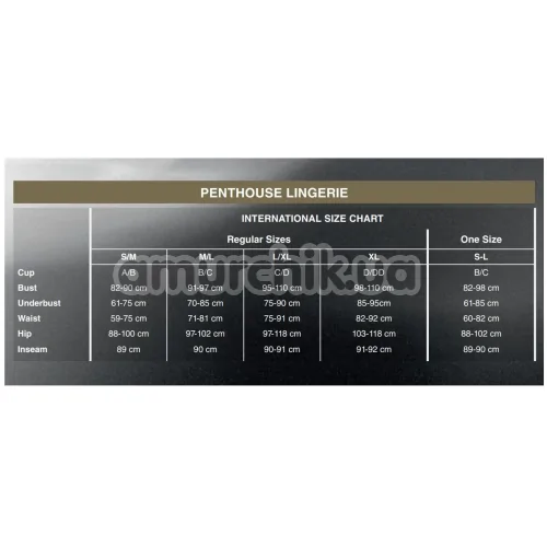 Трусики Penthouse Lingerie Dangerous Darling, чорні