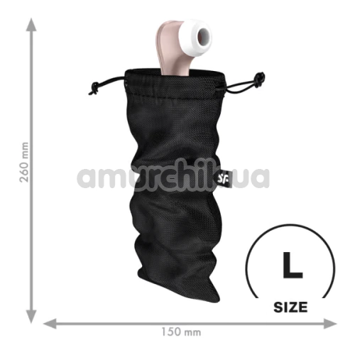 Чехол для хранения секс-игрушек Satisfyer Treasure Bag Size L, черный