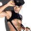 Костюм поліцейського JSY Sexy Lingerie 9107, чорний: боді + кашкет + наручники - Фото №7