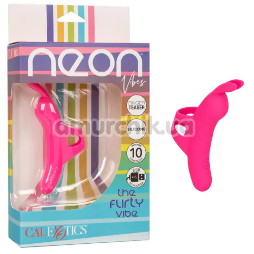 Вибратор на палец Neon Vibes The Flirty Vibe, розовый