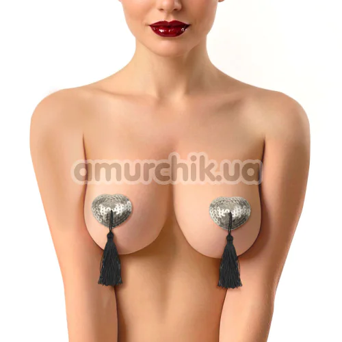 Прикраси для сосків Art of Sex Sparkling Hearts, срібні