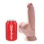Фаллоимитатор King Cock Plus 7 Triple Density Cock With Swinging Balls, телесный - Фото №3