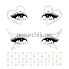 Прикраса для обличчя Leg Avenue Ayla Glow in the Dark Face Jewels Sticker, світиться в темряві - Фото №1